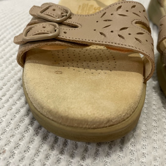 SAS Duo Straps Quarter Strap Sandals Brown Leather Size 8 - Picture 9 of 10